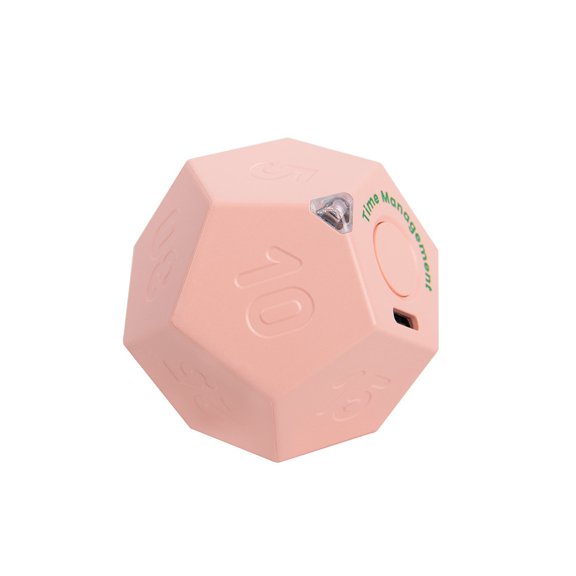 Flip Cube Timer, 11 Preset Times, Type-C, 3 Alarm Modes, Pomodoro