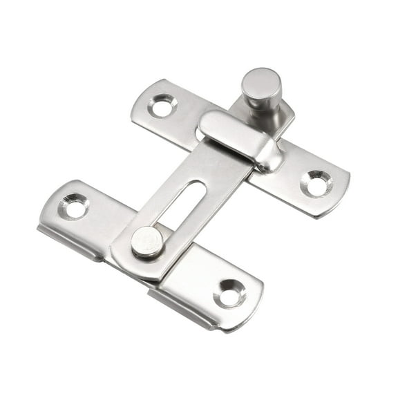 Flip Door Latch 201 Stainless Steel 51x48mm Gate Latch Bar Latch Hasp Sliding Lock 2 Pcs