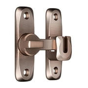 Flip Door Latch Lock,90/180 Degree Barn Door Gate Latches Lock,Anti-Pry Stainless Steel Safety Gate Latch Thickened Anti-Rust Door Sliding Door Latch Lock fo Cabinet,1PcRed Antique Copper,3x2.2"