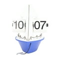 thumbnail image 1 of Flip Down Clock Retro Sailboat Look Digital Display Battery Powered Flip Desk Clock For Home Office, 1 of 21