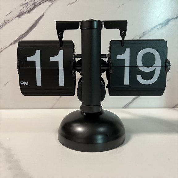 Flip Down Page Table Clock Office Flip Digital Clock Home Decor Crafts Clock Flip Digital Clock Mechanical Automatically