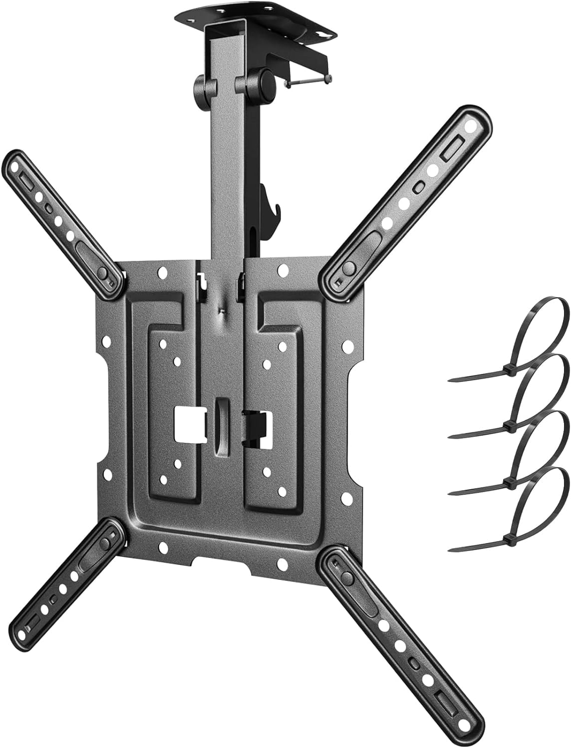 Flip Down TV Mount, Manual Folding Ceiling TV Mount for Most 23