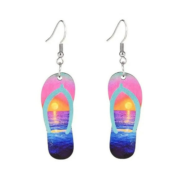 Flip Flop Earrings - Sunset