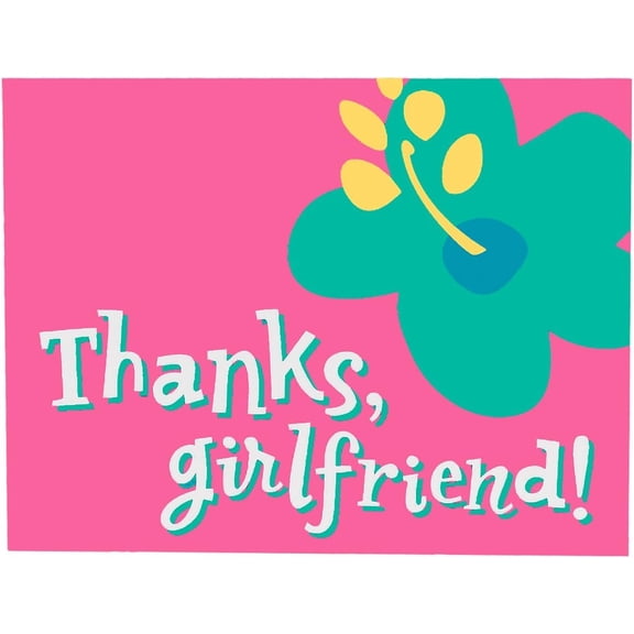 Flip Flop Fun Pink Summer Luau Beach Birthday Theme Party Thank You Notes Cards