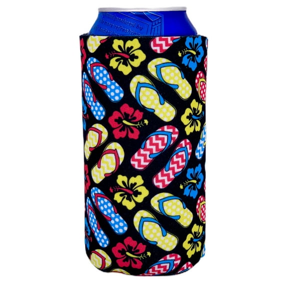 Flip Flop Pattern 16 oz. Can Coolie