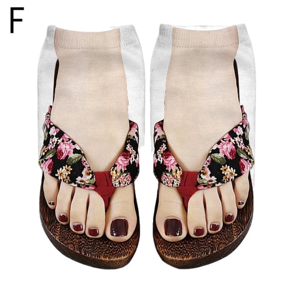 Novelty 3D Flip Flop Socks Funny Sock Summer Design Stocking Gifts SALE B6M1