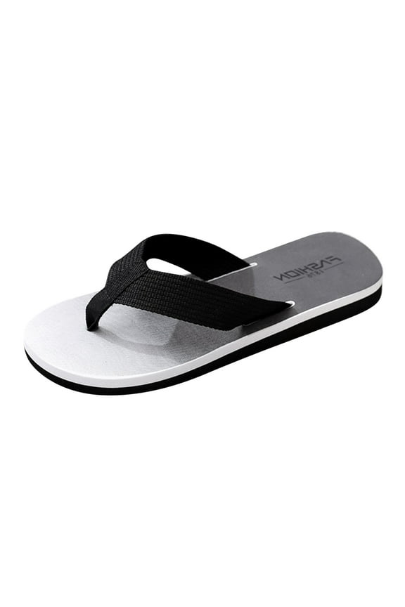 Flip Flop for Men, Yoga Mat Flip Flops with Arch Support Comfortable Summer Beach Thong Sandals Ultimate Cushioned Footbed