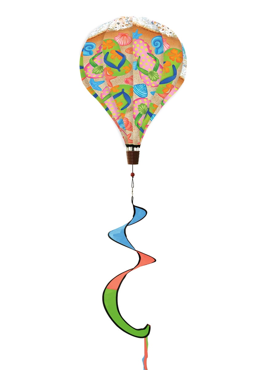 Colorful Polyester Hot Air Balloon Wind Twister 54"