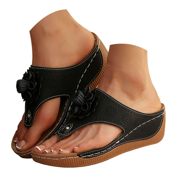 Flip Flops For Ladies Summer Wedges Shoes Women Slippers Bohemian Sandals Fashion Shoes