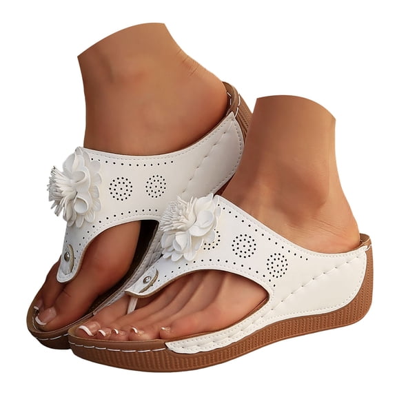 Flip Flops For Ladies Summer Wedges Shoes Women Slippers Bohemian Sandals Fashion Shoes