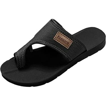 Flip Flops For Women Beach Clip Toe Mesh Flat Sandals Breathable Comfort Slip On Summer Beach Fashionable Outdoor Shoe