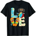 thumbnail image 1 of Flip Flops Love Dachshund Dog Summer Vibes Beach Sunset T-Shirt, 1 of 5