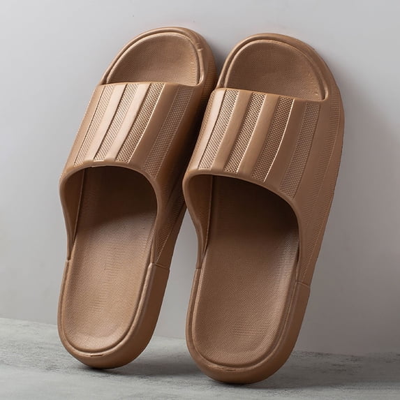 Flip Flops Men Arch Support Couples Solid Shower Room Home Non Breathable Massage Soft Sole Quick Drying Comfortable Flat Open Toe Men's Shoes
