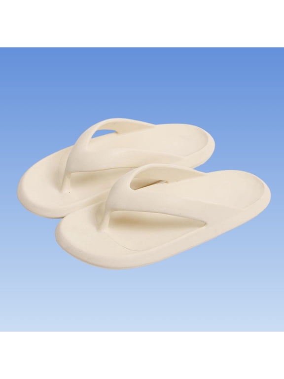 Flip Flops For Men And Women Summer Beach Vacation Sandals Toe Post Shower Slippers Outdoor Pool Travel Casual Comfort Footwear Post Swim Comfort Beige A 10-10.5
