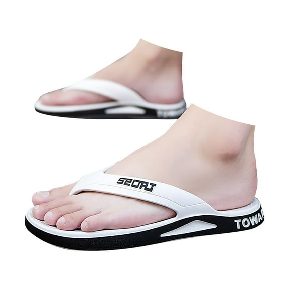 Flip Flops Mens Sandals Waterproof Non Slip Athletic Outdoor Slides Beach Pool Swim Thongs Men's Slippers