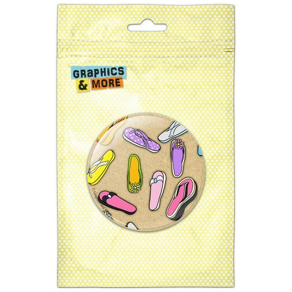 Flip Flops Sandals Ocean Summer Beach Refrigerator Button Magnet
