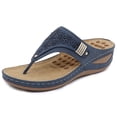 thumbnail image 1 of Flip Flops Sandals for Woman Casual Summer Thong Sandal Comfortable T Strap Beach Shoes Womens Clip Toe Wedges Slides, 1 of 6