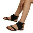 thumbnail image 1 of Flip Flops Sandals for Women 2026 Roman Vintage Gladiator Flats Thongs Beach Casual Summer Fisherman Shoes, 1 of 7