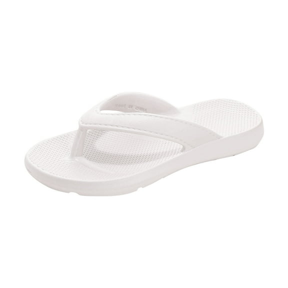 Flip Flops Sandals for Women Comfortable Slip on Open Toe Thong Sandals Casual Summer Dress Flats Sandal Shoes. White Women Sandal