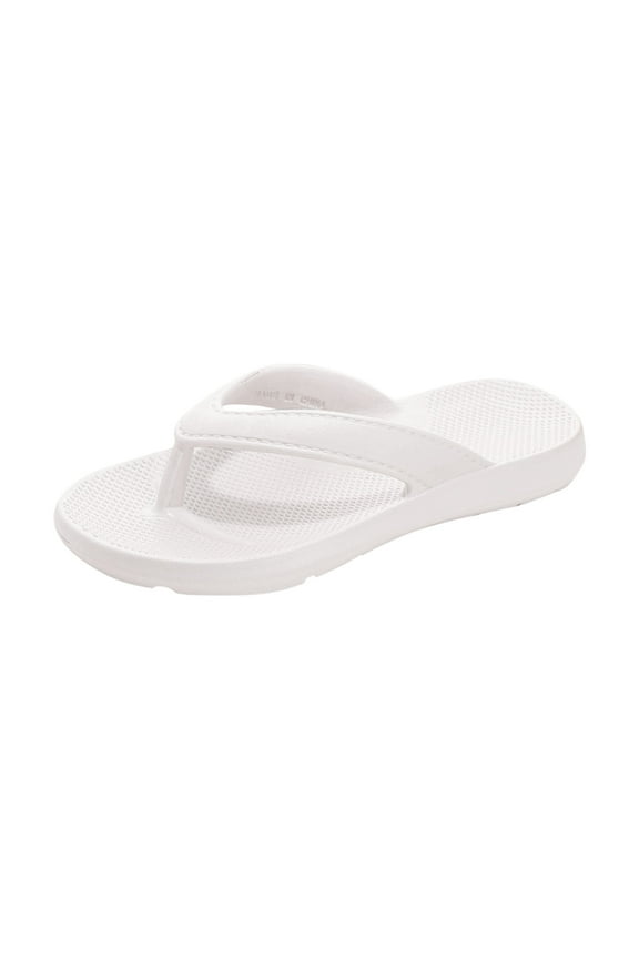 Flip Flops Sandals for Women Comfortable Slip on Open Toe Thong Sandals Casual Summer Dress Flats Sandal Shoes. White Women Sandal