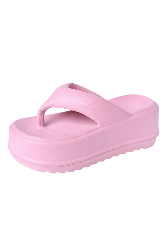 Flip Flops Soft Women Shoes Support Platform Sandals for Home Indoor Outdoor pink small