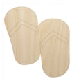 thumbnail image 1 of Flip Flops Summer Vacation Wood Shape Unfinished Piece Cutout Craft DIY Projects - 4.70 Inch Size - 1/4 Inch Thick, 1 of 7