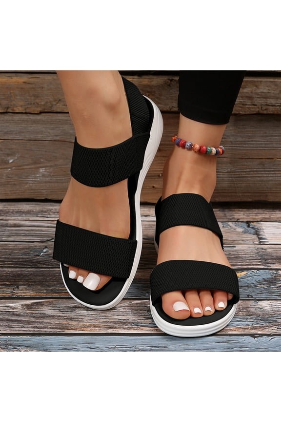 Flip Flops With Arch Support For Women Shoes Casual Elastic Band Back Strap Fly Pineapple Womens Flip Flop Sandals,Black Size 42