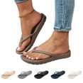 thumbnail image 1 of Flip Flops for Women with Arch Support Comfortable Recovery Slide Sandals Slip Resistant Shower Shoes Walking Thong Sandals Lightweight and Soft Footbed Slides Flip Flops, 44, 1 of 7