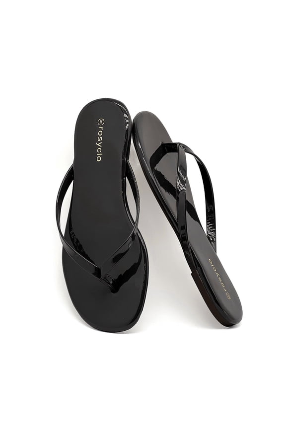 Flip Flops for Women Thong Flat Sandals Lightweight Minimalist Non-Slip Memory Foam Sole Open Toe Casual Vacation Daily Essentials Classic Beach Slippers