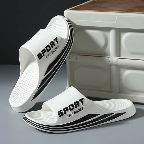 Flip Flops for Men Arch Support Comfortable Summer Outdoor Indoor Bathroom Beach Couple Unisex Slides Casual Footwear Open Toe Mens House Shoes