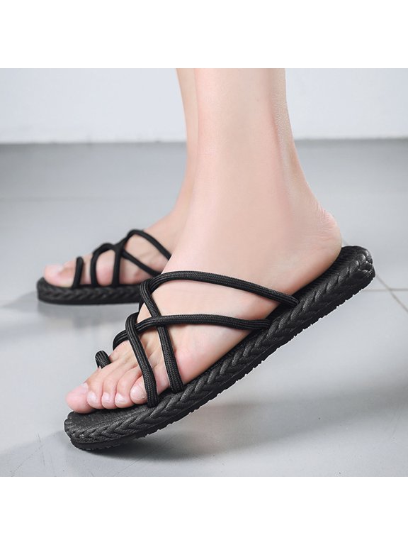 Flip Flops for Men Slip On Arch Support Comfortable Flip Flops Casual Beach Thong Flat Sole Footwear Relaxing Spring Summer Open Toe Men Shoes