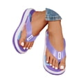 thumbnail image 1 of Flip Flops for Women 2025 Beach Non Slip Cushion Foam Spa Yoga Mat Thong Slip on Sandals for Indoor Outdoor, 1 of 5