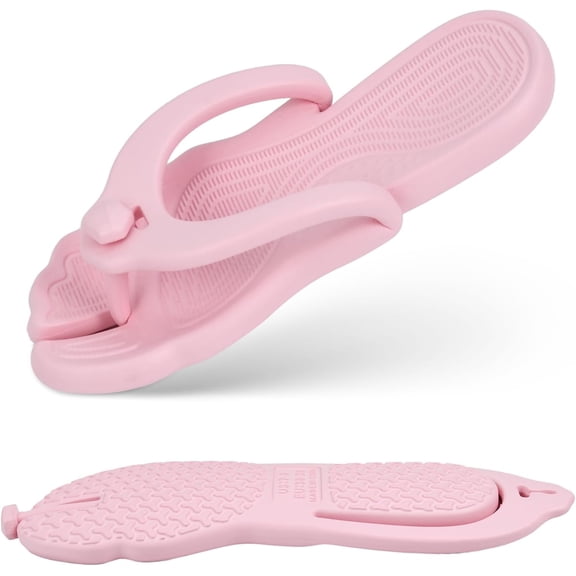 Flip Flops for Women & Men: Foldable, Lightweight, Non-Slip & Quick-Dry Travel Sandals for Shower, Beach, Camp & Bathroom
