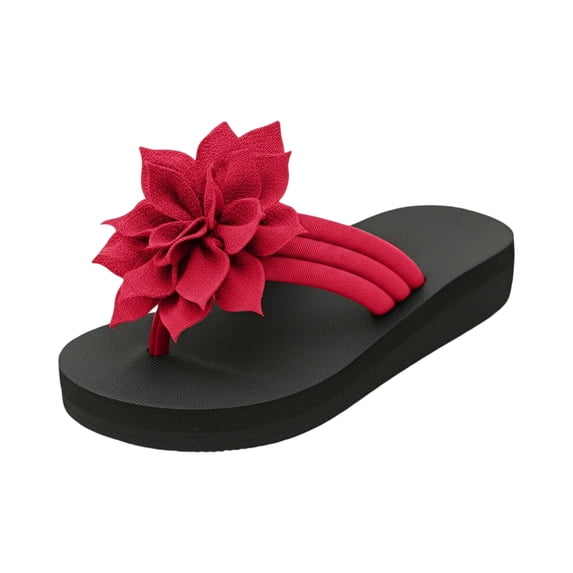 Flip Flops for Women Waterproof Orthopedic Wide Width Footwear Bathroom Casual Beach Shoes Slip on Shoes for Summer, 38