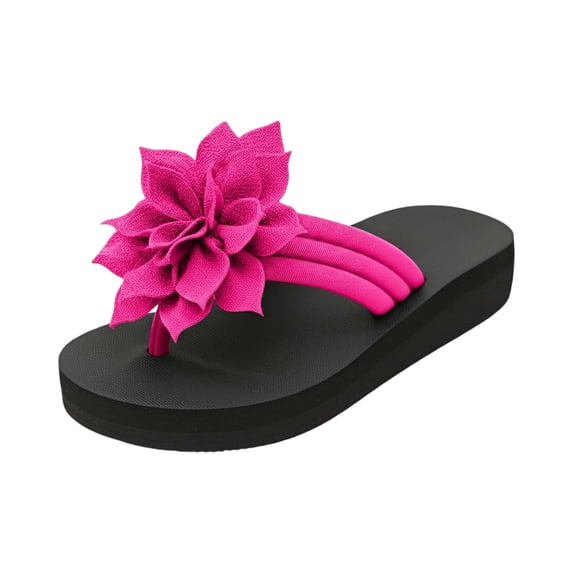 Flip Flops for Women Waterproof Orthopedic Wide Width Footwear Bathroom Casual Beach Shoes Slip on Shoes for Summer, 38