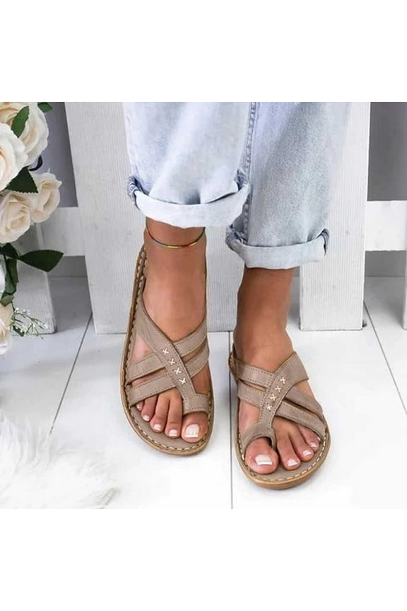 Flip Flops for Women with Arch Support Wedge Sandals Comfy Thong Flat Sandals Casual Summer Beach Slip On Slides Indoor Outdoor