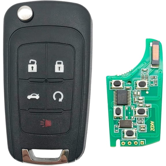 Flip Folding Replacement Key Fob fit for Chevy Cruze Malibu Camaro Equinox Sonic Impala Terrain Buick Regal Keyless Entry Fob Key OHT01060512
