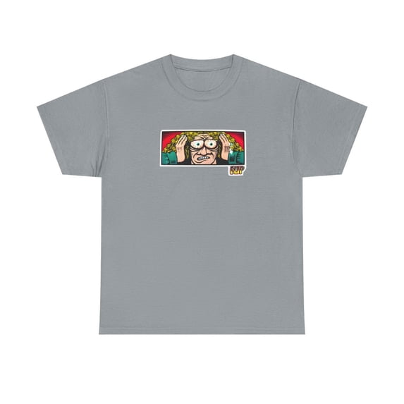 Flip Hippie Bad Acid Trip Skateboard 2000s Vintage Rare Classic T Shirt Print - Gravel / 3XL