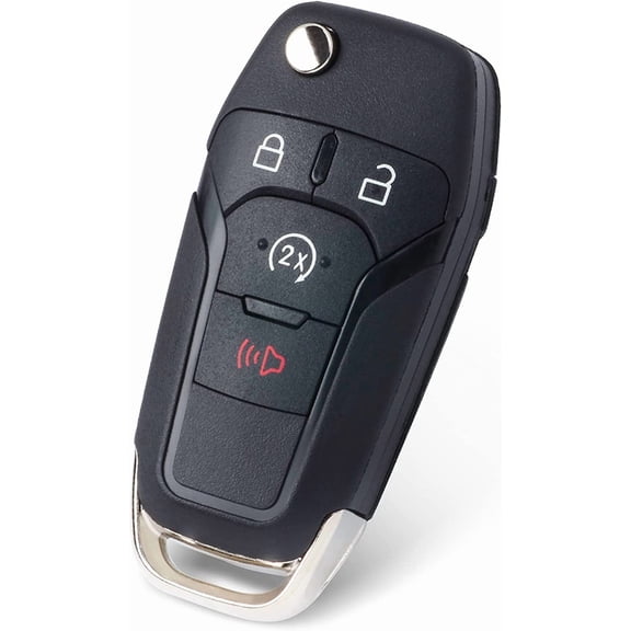 Flip Key Fob Keyless Entry Remote Control for Ford F150/F250/F350/F450/F550 2017-2020 for Ford Ranger 2019 2020(FCC ID:N5F-A08TDA P/N:164-R8134) 4 Buttons (Aftermarket)