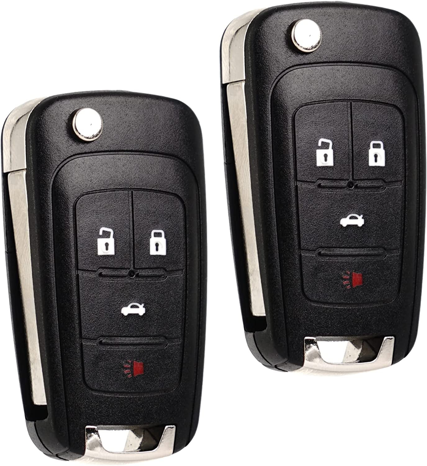 Flip Key Fob Replacement Fits for Chevy Cruze Equinox Camaro Impala ...