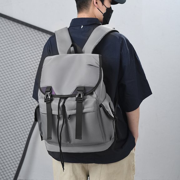 Flip Large Capacity Travel Backpack Outdoor Casual Fashion Backpack,Gray
