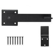 Flip Latch Barn Door Fence Gate Latch Lock, Heavy Duty Steel Double Gate Latch Smile Home
