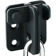 Flip Latch Gate Latches Slide Bolt Latch Safety Door Lock Catch for Barn Cabinet Cage Garden Bathroom Garage , Steel Matte Black