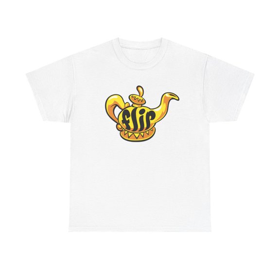 Flip Magical Skateboards Skate Genie Lamp Classic 80s 90s Design T Shirt Print - White / S