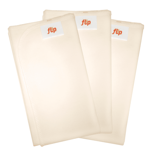 Flip OneSize Organic Cotton Day Time Cloth Diaper Inserts 3 Pack