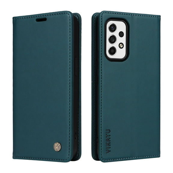 Flip Phone Case for Samsung Galaxy A53 5G, Kickstand and 2 Card Slots, Shockproof and Scratch Resistant, Blue