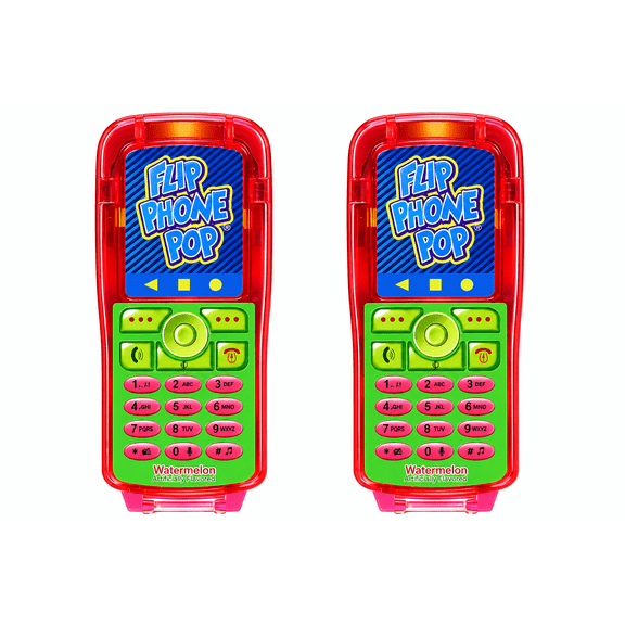 Flip Phone Pop Lollipop-Watermelon, 2-Pack