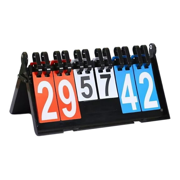 Flip Score Board Manual Tabletop Scoreboard for Soccer Baseball Table Tennis Style A