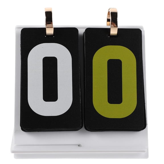 Flip Scoreboard Portable: Portable Sports Scoreboard - 2-Digital Flip Score Keeper- Versatile Mini Score Counter For Card Games Football Volleyball Table Tennis