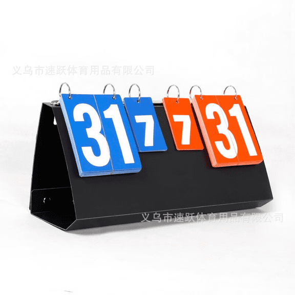 Flip Scoreboards, Portable Scoreboard Basketball Tabletop Scorekeeper with 6-Digit Display, Foldable Tennis Score Keeper and Pickleball Score Keeper for Volleyball Sports Events